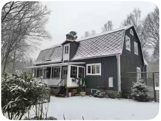 Huset vintertid